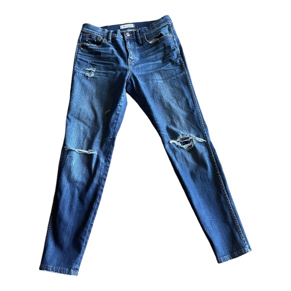 NWOT MADEWELL 9” High Riser Skinny Skinny Distressed Jeans - Picture 2 of 9